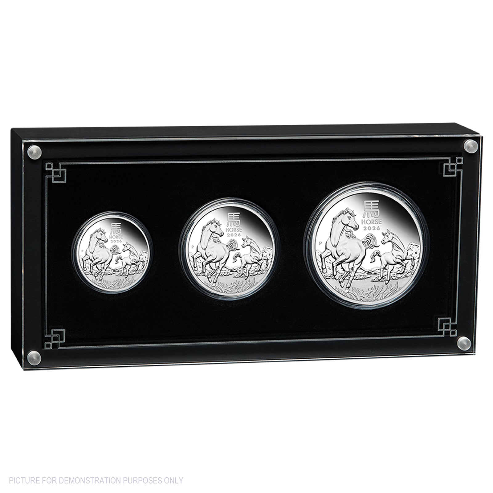 2026 Perth Mint Year of the Horse Australian Lunar Series III - Silver Proof 3 Coin Set